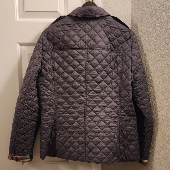 Burberry Brit Quilted Jacket Size XL, Gray/Silver color - Picture 4 of 4